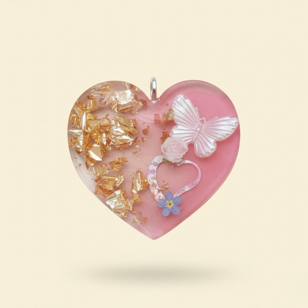 Kalpli Epoksi Anahtarlık – Love Color Pop Serisi | El Yapımı Özel Tasarım