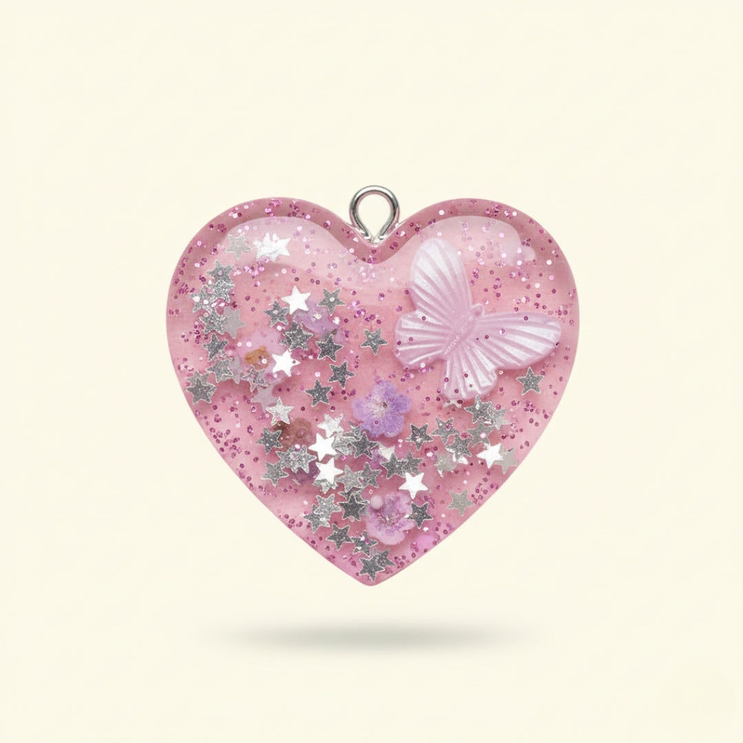 Kalpli Epoksi Anahtarlık – Love Color Pop Serisi | El Yapımı Özel Tasarım